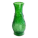 Constantin Vase Made in Italy vintage green glass with floral relief