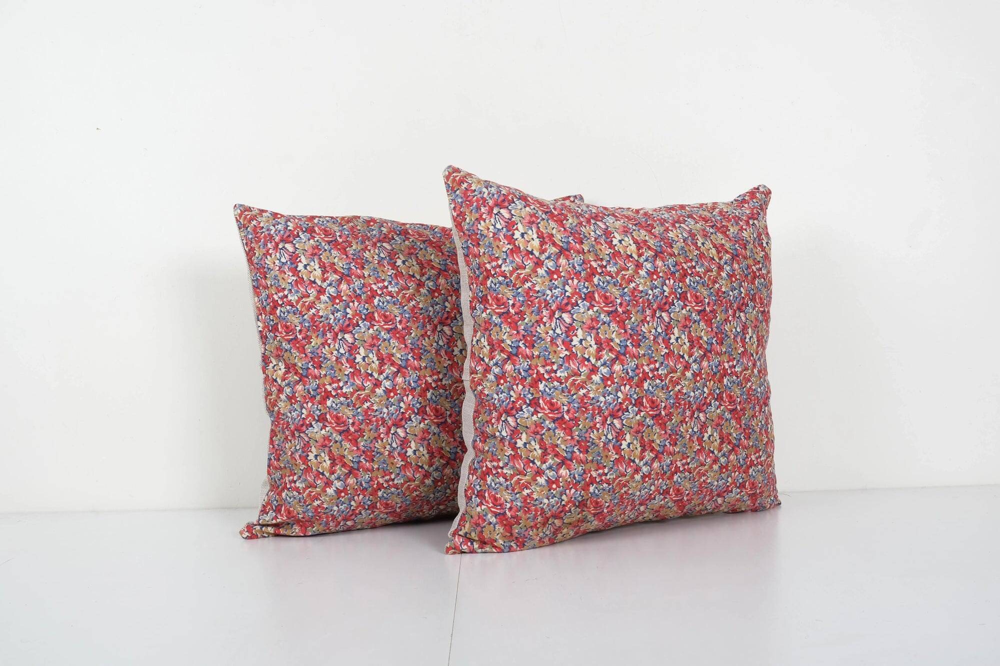 Set of 2 vintage Turkish cushion covers 48x46 cm