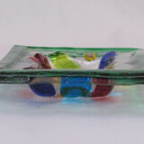 Empty millefiori-style glass pocket