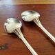 Christofle - Set of 2 Versailles model silver-plated table spoons