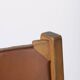 Chaises marron en cuir et bois, 1970s