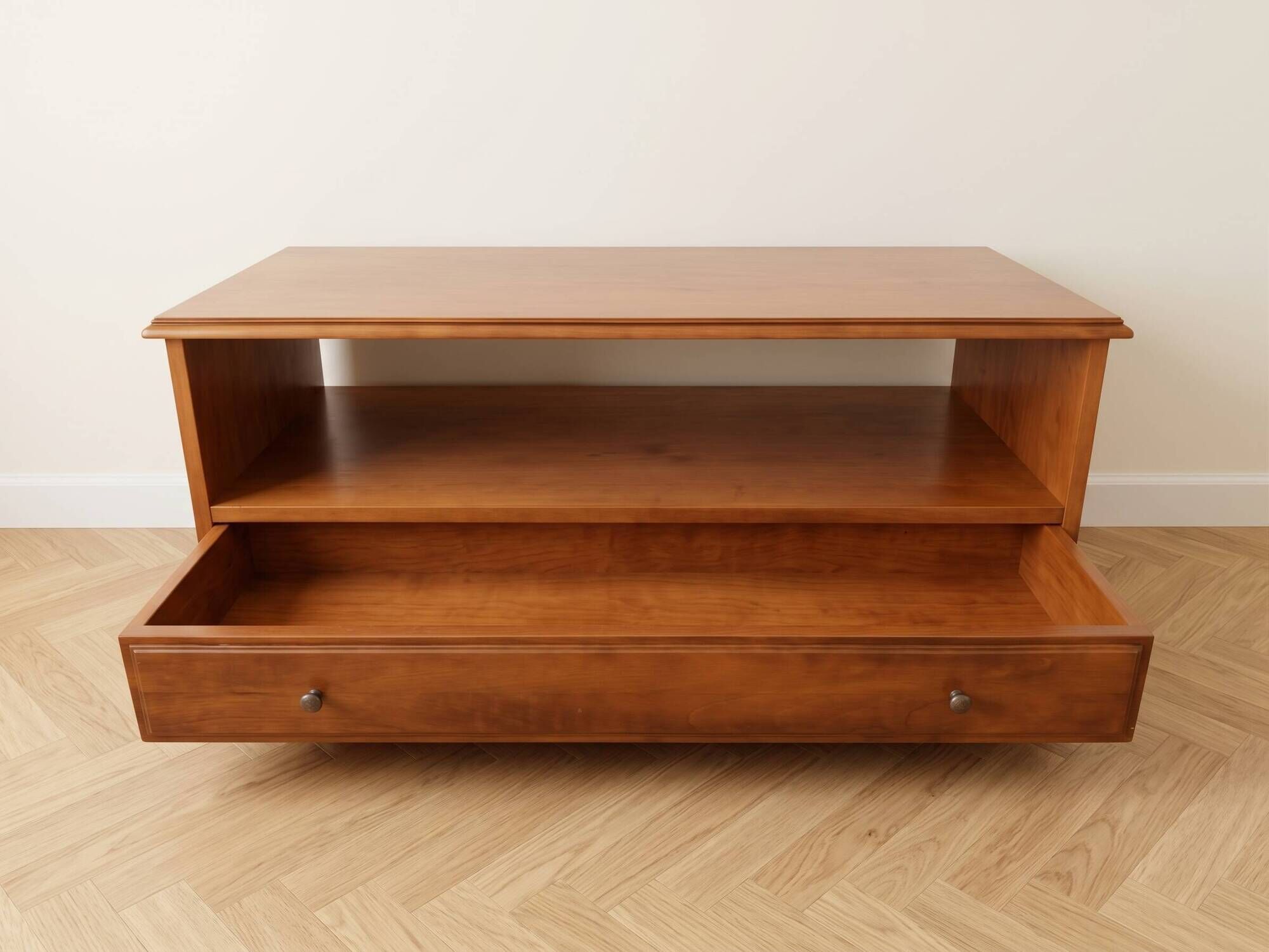 Table base in solid cherry wood.