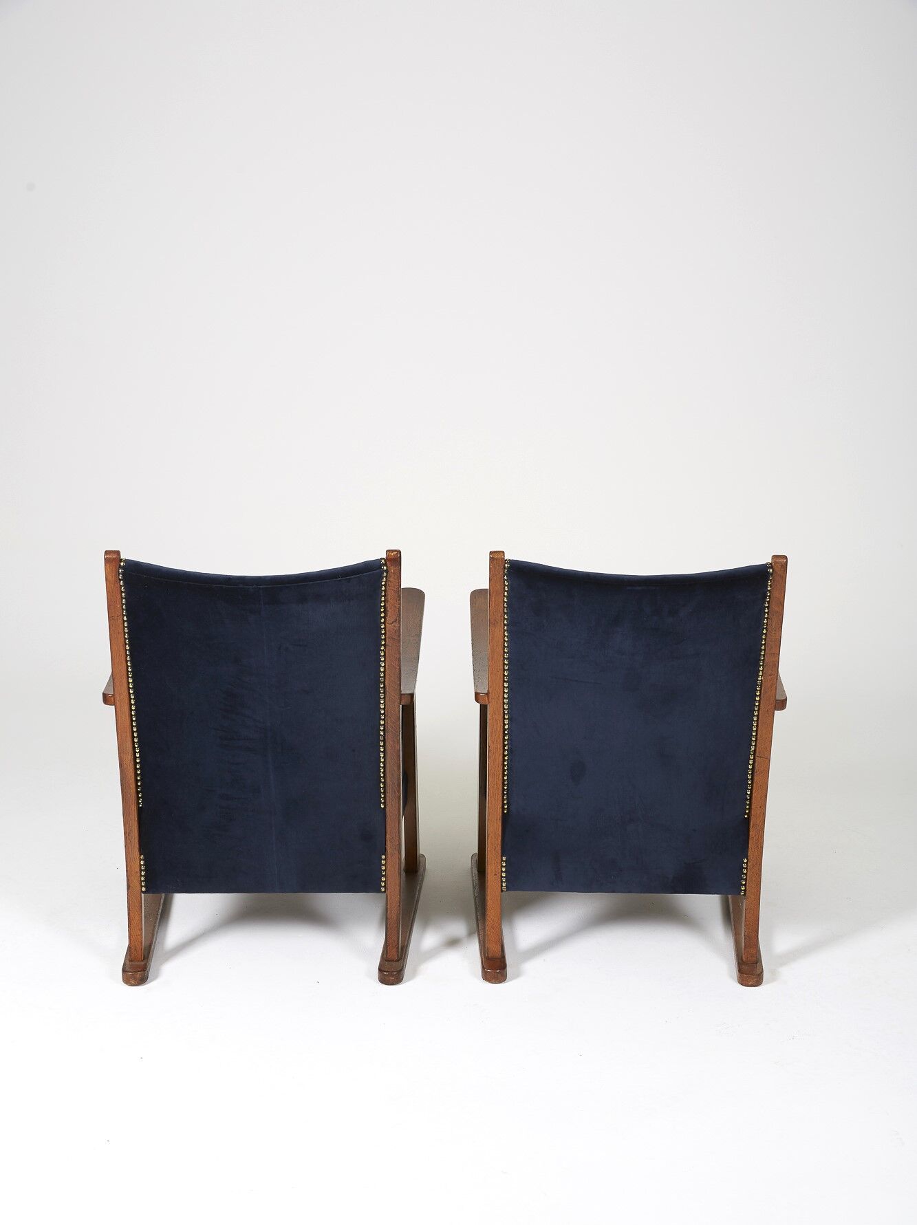 Pair of armchairs luge 1940s
