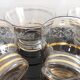 9 champagne glass cups 50s/60s
