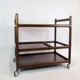 Serving Trolley By Johannes Andersen Made In Mahogany From 1960s