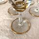 New vintage champagne flutes, 60s, La louvière