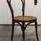 Ungvar Ungarn 1900 dark brown cane bistro chair