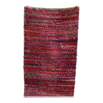 3x5 ft - handmade rag rug mat,recycle rug,chindi rug,indian traditional rug\carpet.