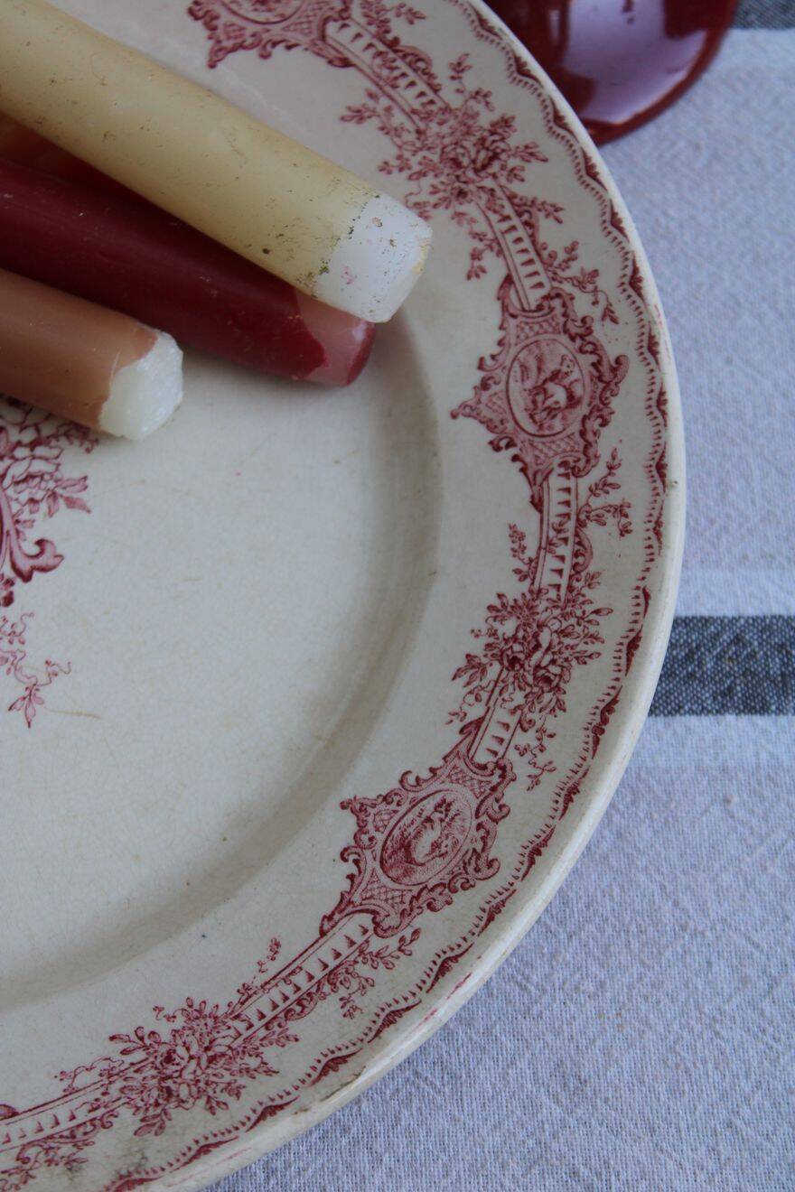 Old ironstone serving dish