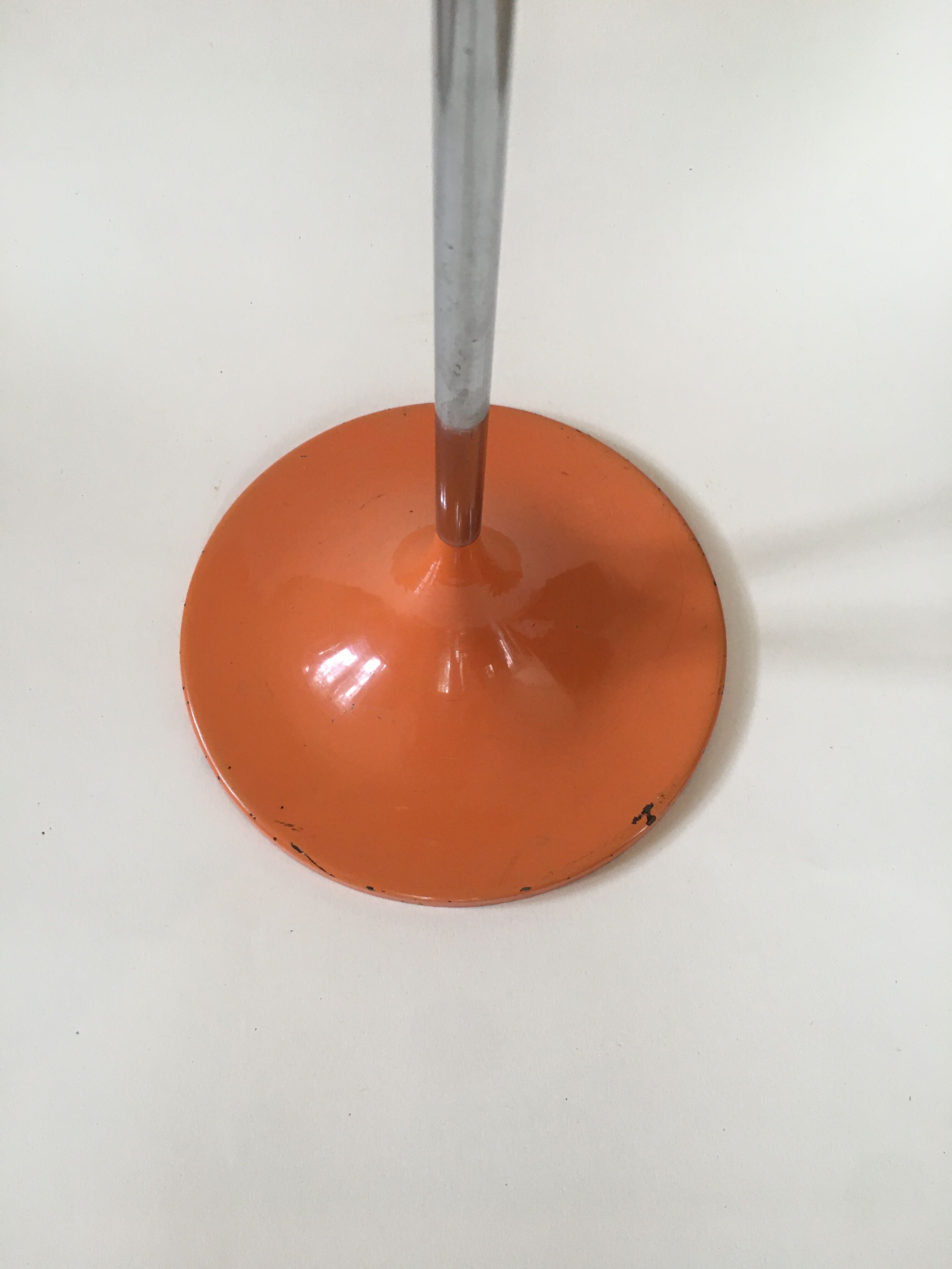 Standing ashtray, orange, 1970s