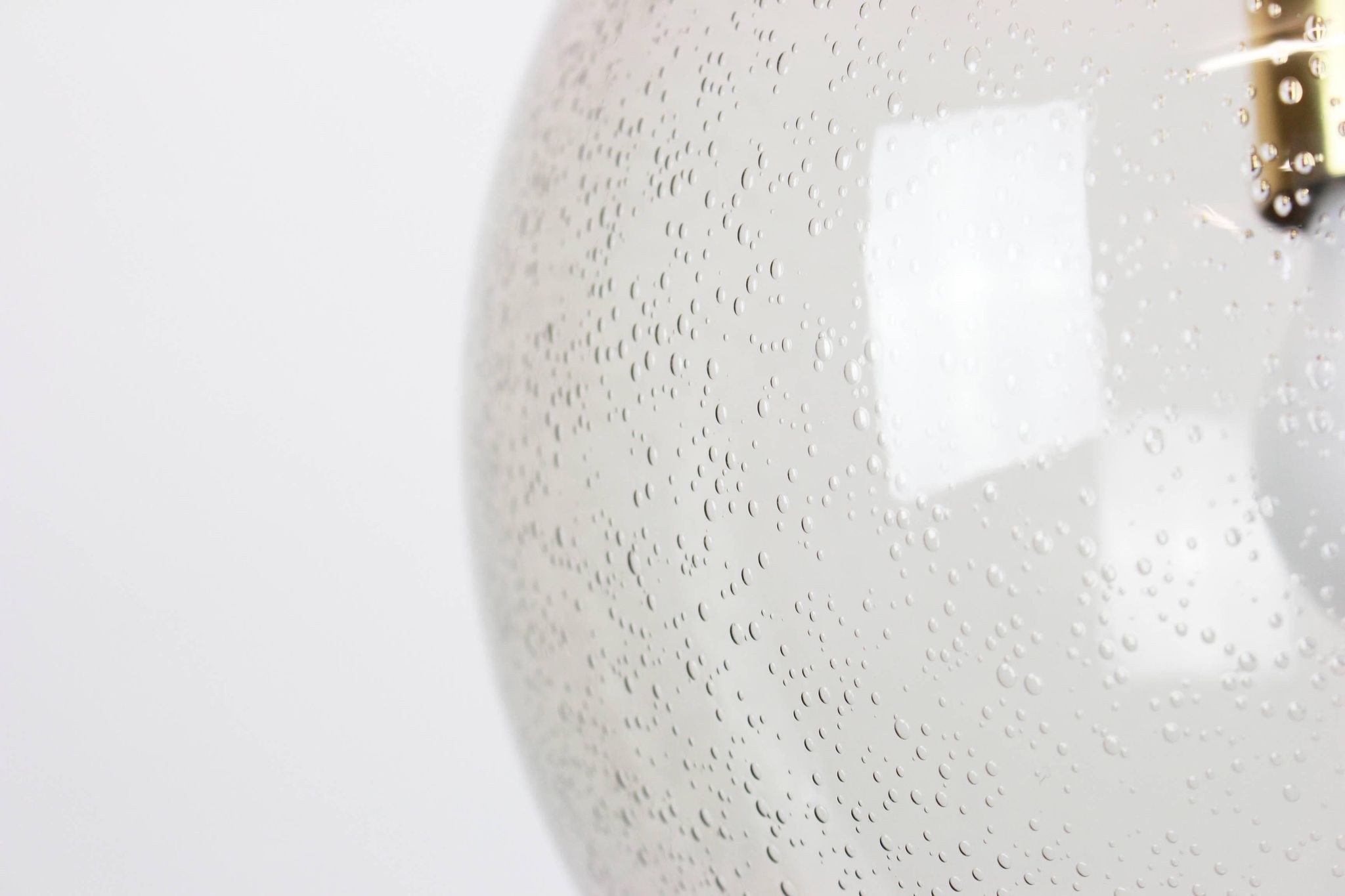 Limburg pendant light with smoked glass ball, Germany, 1970s