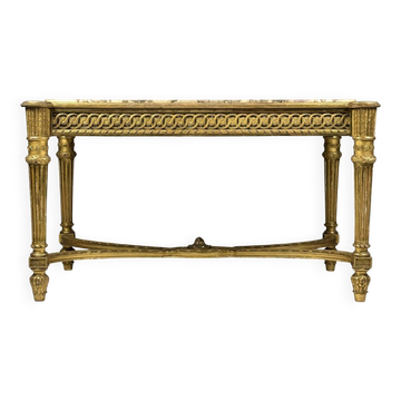 Table centrale en marbre de style Louis XVI