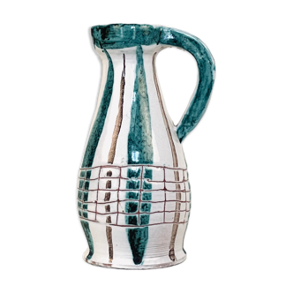 Vintage ceramic pitcher, circa 1950, France