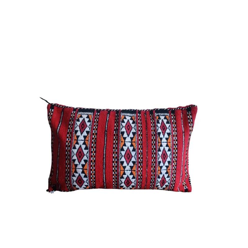 Coussin marocain rouge kilim