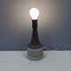 Ceramic table lamp, Danish, from the 1970s-80s. In earth tones.