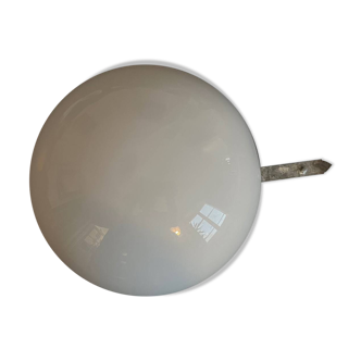 Vintage round opaline wall light