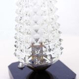 Beautiful art deco table lamp in glass and marble