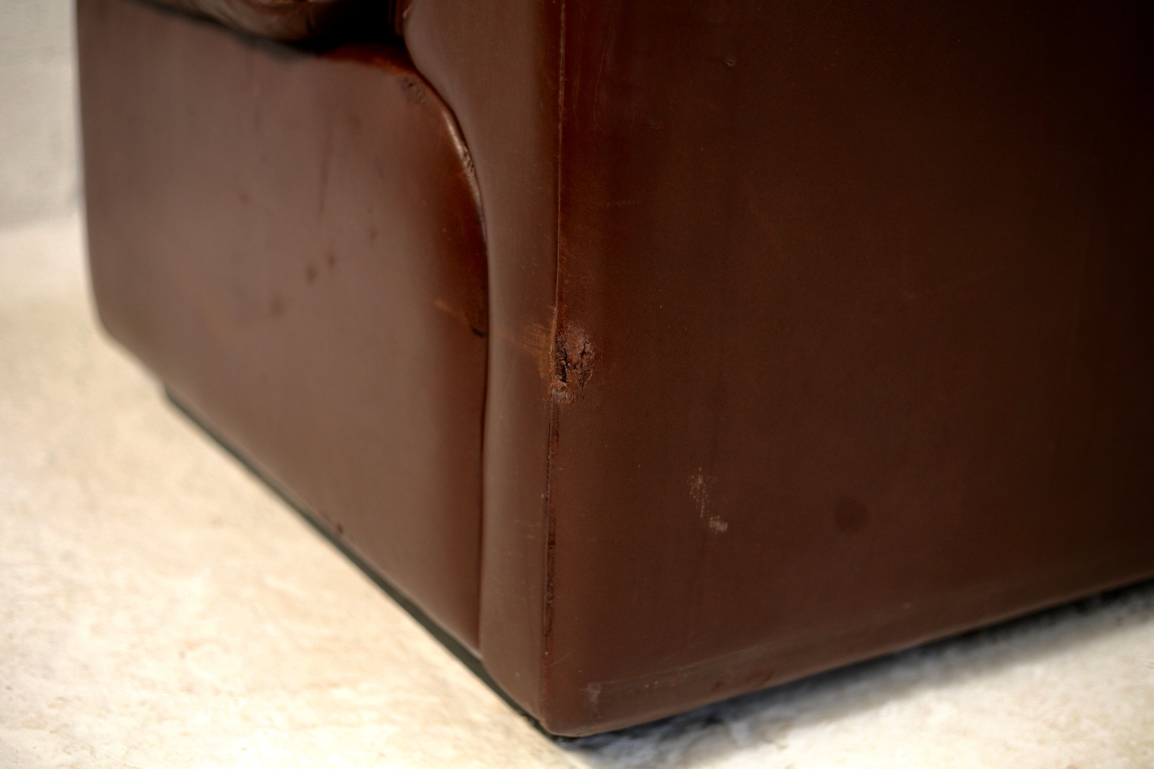 Sofa De Sede. Leather "chocolate" Switzerland, circa 1970