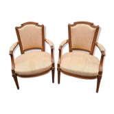 Paire de fauteuils Louis XVI