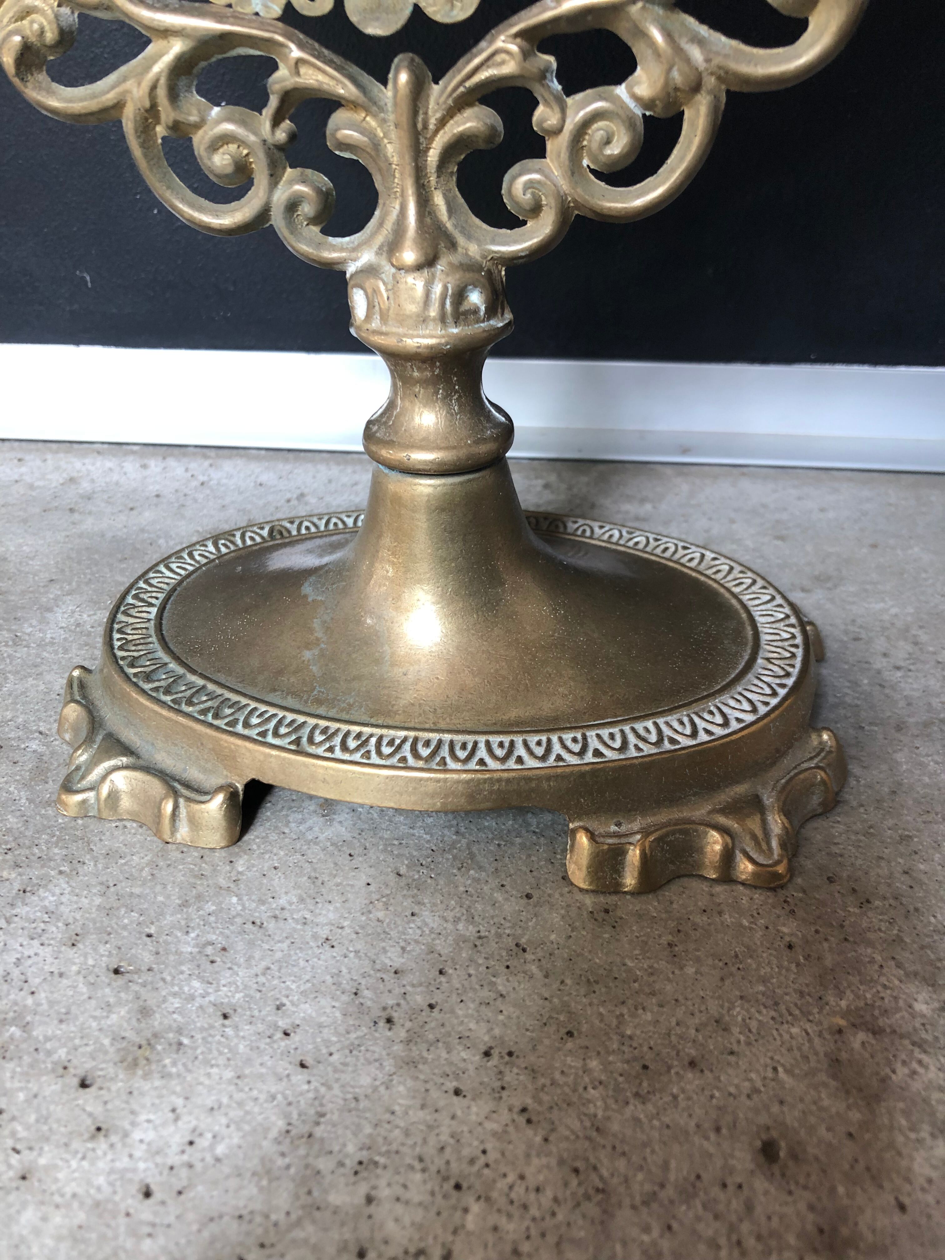 Bronze swivel mirror   30x38cm