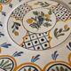 Malicorne earthenware plate Emile Teissier