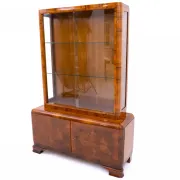 Polish Art Deco display cabinet, circa 1930.