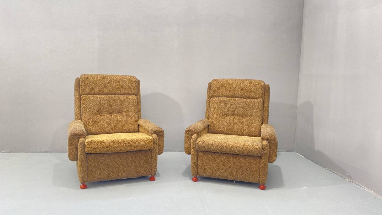Eastern bloc Vintage armchairs, 1980´s, Czechoslovakia