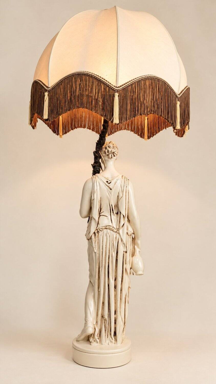 Large lamp 108 cm hebe greek goddess 1960s
