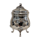 Silver-plated metal sugar bowl by Christofle silversmiths, Marly rocaille pattern