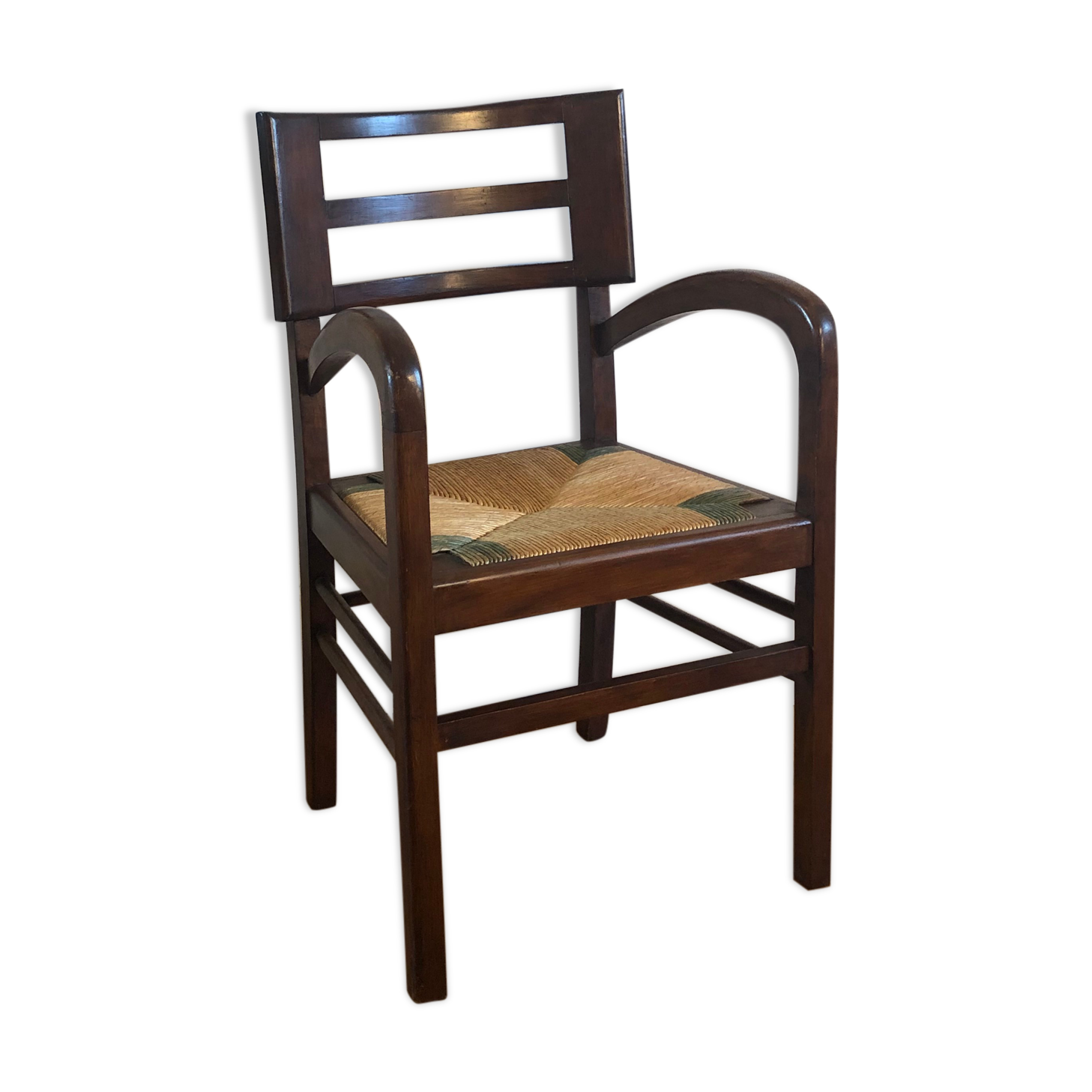 Pierre Cruège oak armchair 1950