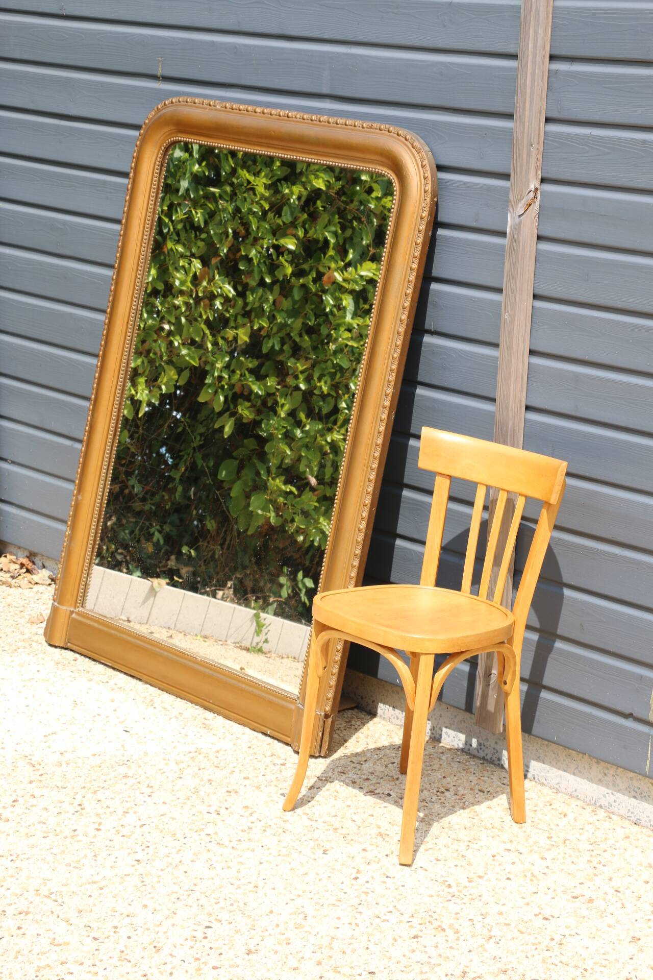 XXL antique gold mirror 1430mm