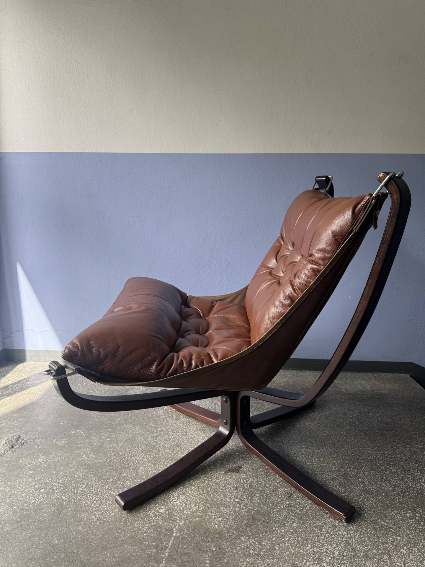 Vintage Scandinavian Falcon lounge chair by Sigurd Ressel, 1970.