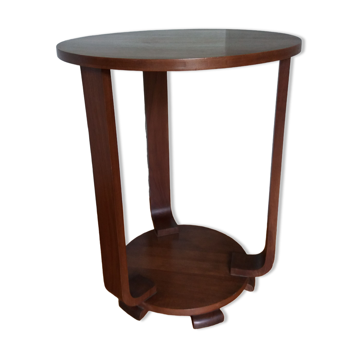 Art Deco tripod console pedestal table