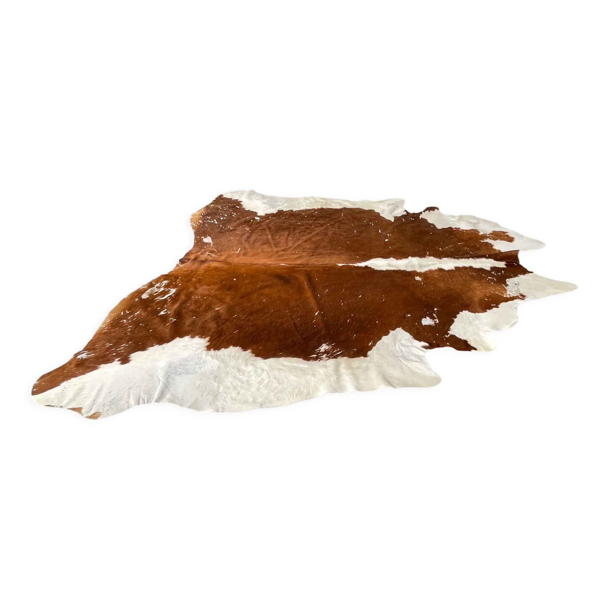 Caramel cowhide carpet