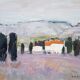 Painting by Nagao Usui "Landscape of Provence"