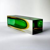 Murano Sommerso Glass Vase, Vintage 1970s