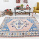 6x7 Pink & Blue Oushak Rug, 178x224Cm