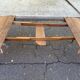 Round extendable dining table Louis XVI stripped in walnut 1960 190cm