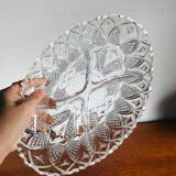 Dish with glass compartments
