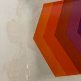 Lot of 2 bowls and 4 dishes or plates Gien model arrows 1970