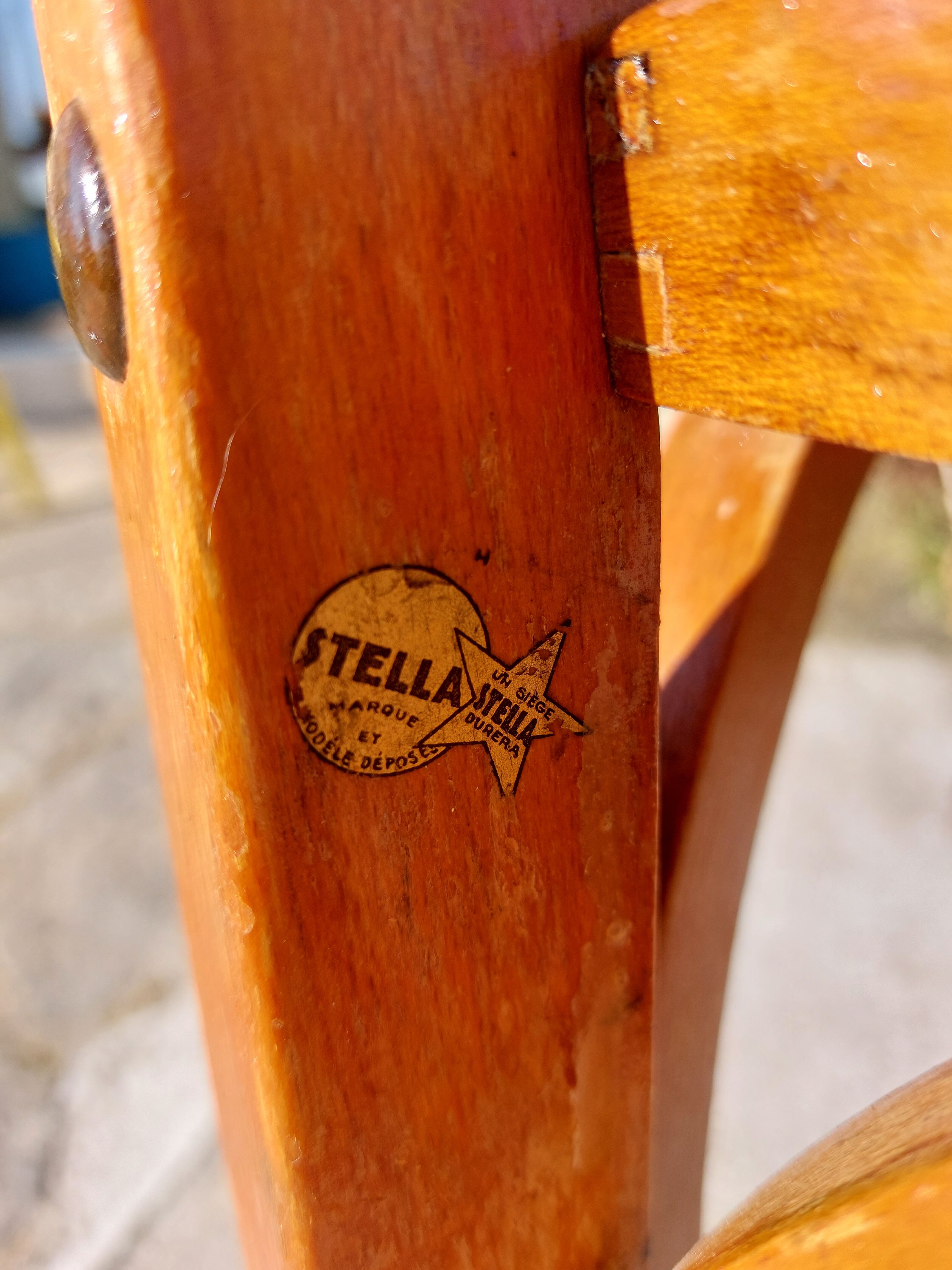 golden oak Stella chair