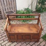 Wooden box bench