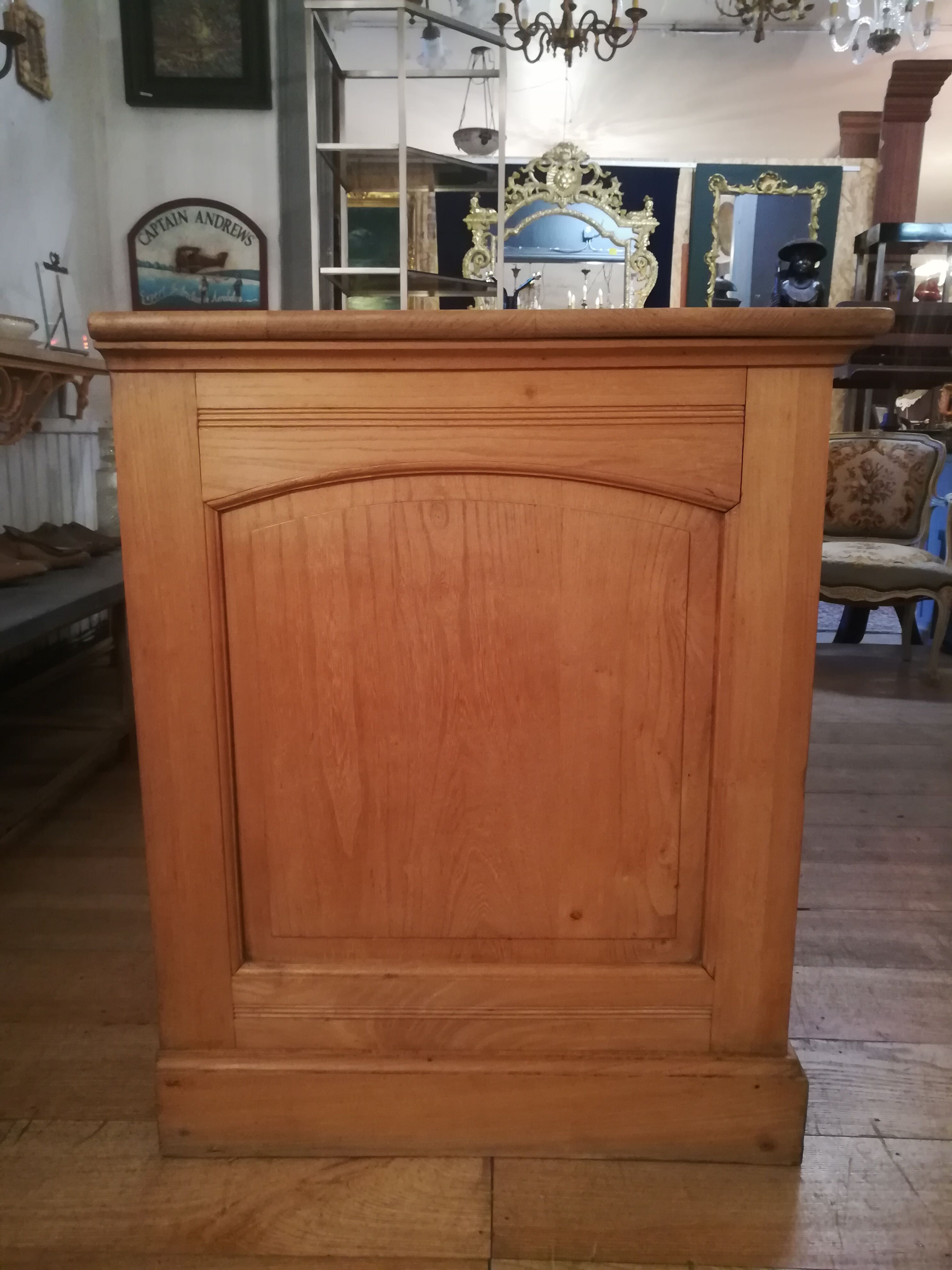Art deco showcase counter in elm