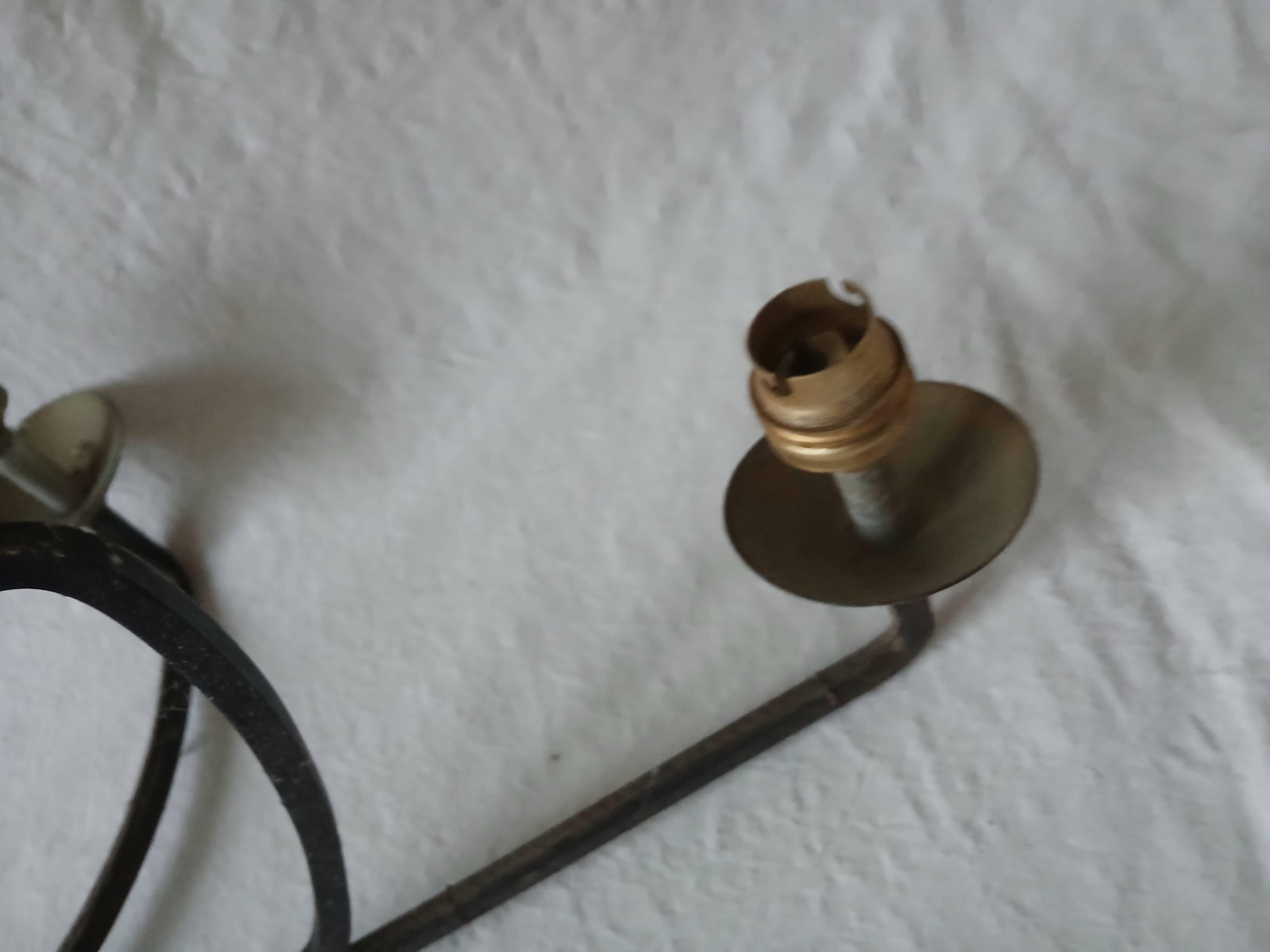 large wrought iron chandelier / 60s