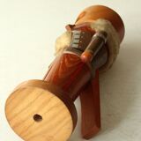 Handmade wooden nutcracker (miner), made in Erzgebirge/East Germany, vintage from the 1950s