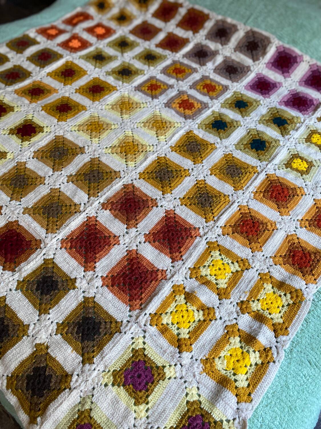 Couvre lit granny bohème