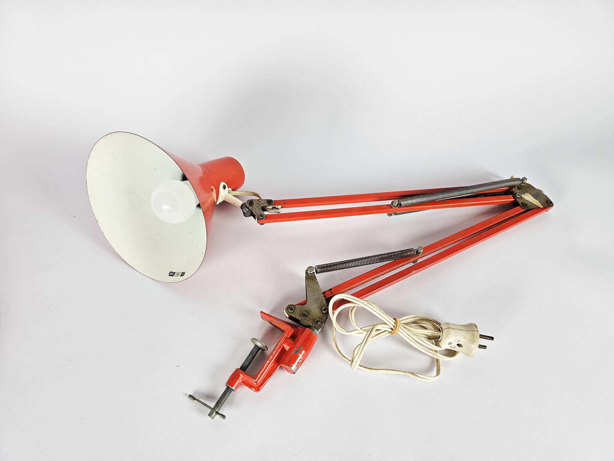 HCF - architectenlamp - klemlamp - model 84 - Denemarken - 1970's