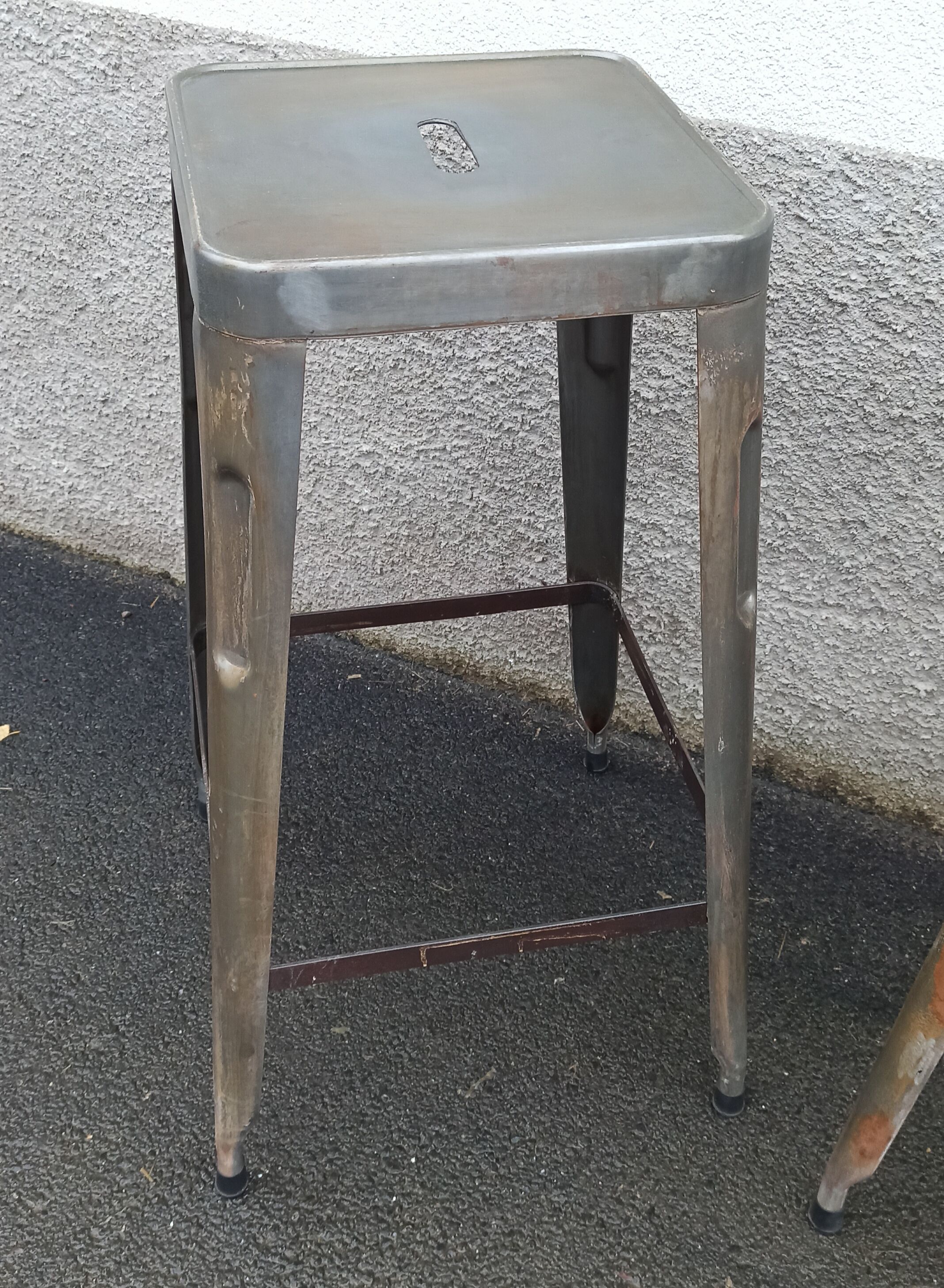 Pair of metal stools