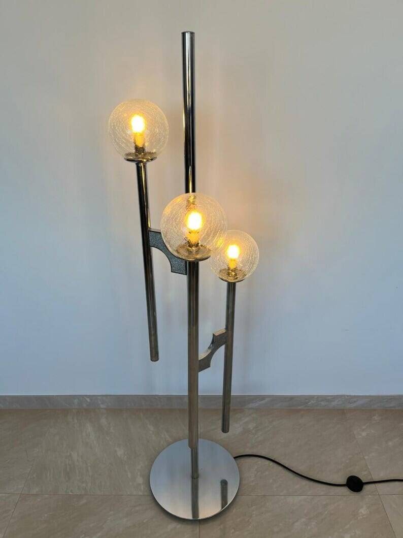 MidCentury Floor Lamp, Gaetano Sciolari, Italy, 1970s