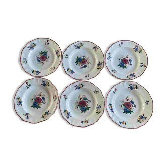 Set of 6 Sarreguemines Agreste plates